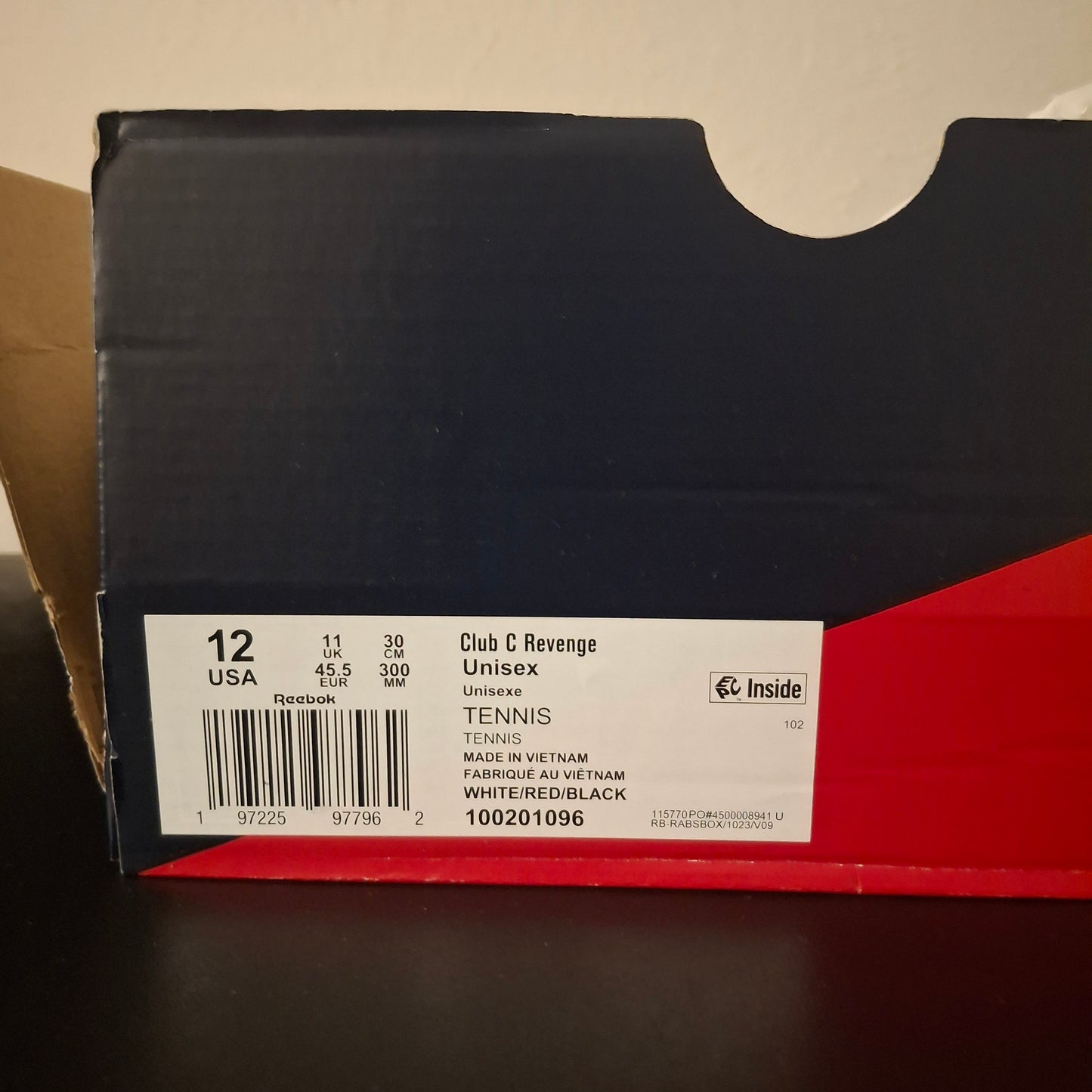 Club C Revenge Reebok- Size 12