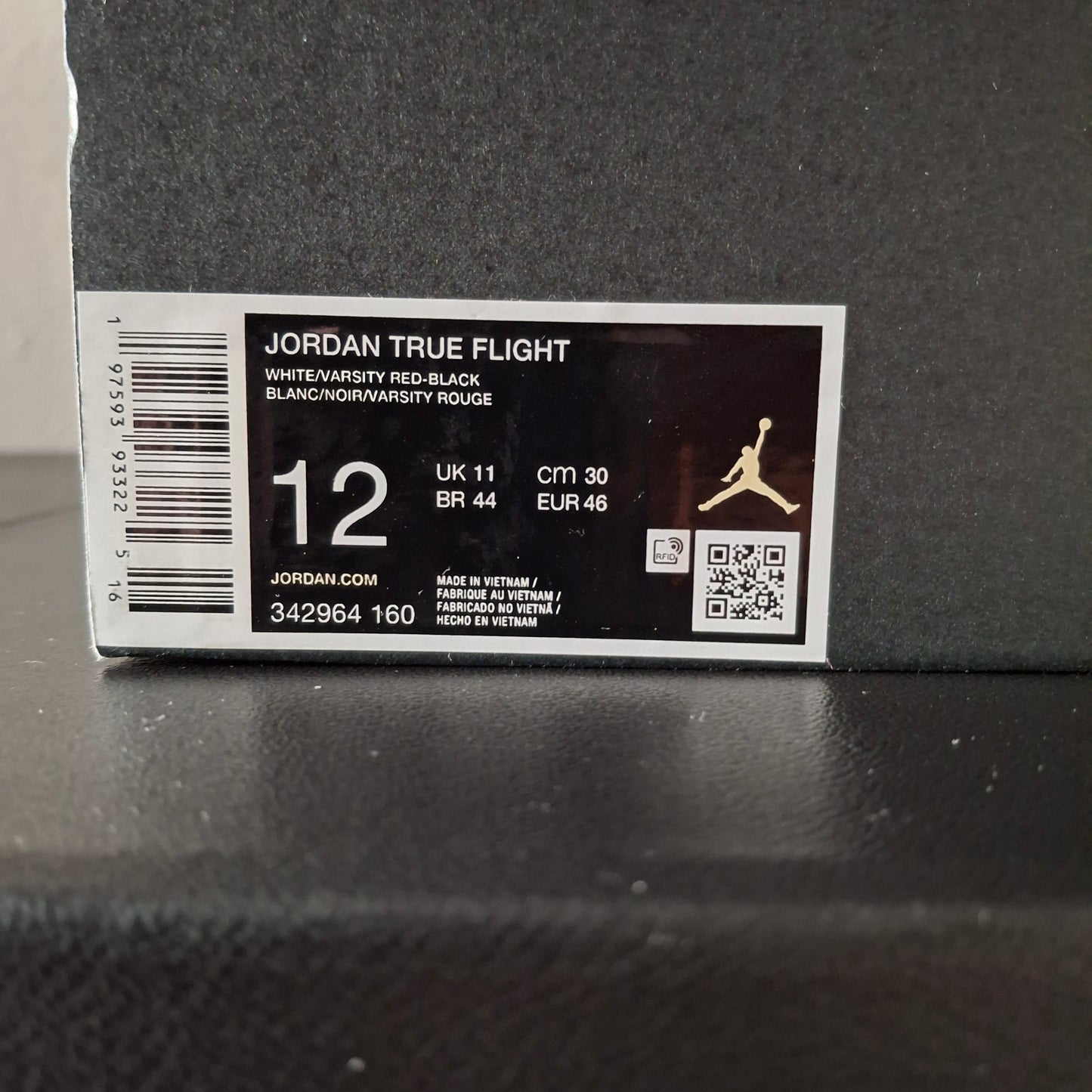 Size 12 - Jordan True Flight Cardinal