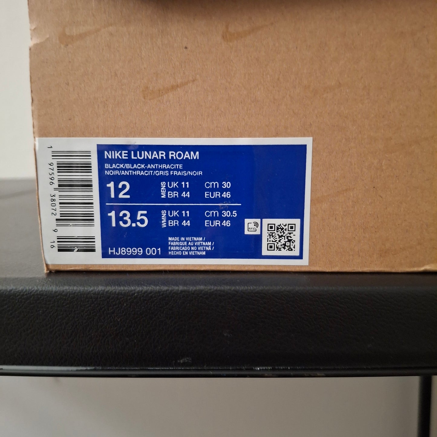 Size 12 - Nike Lunar Roam Black Safety Orange