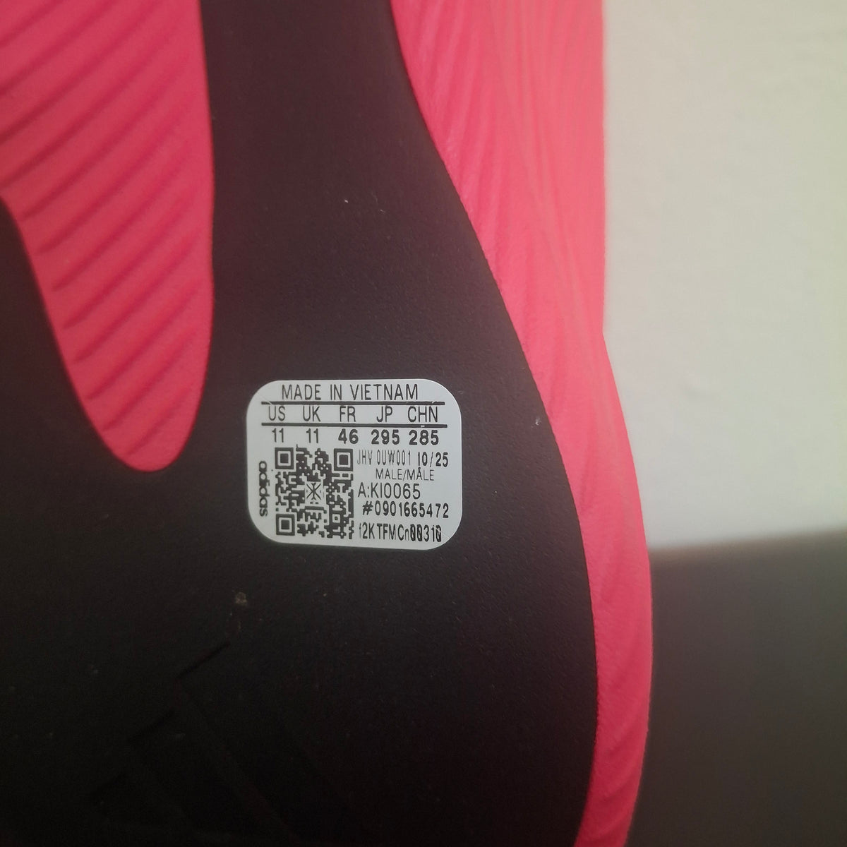 Size 11 - adidas Purechill Runner Lucid Pink Black